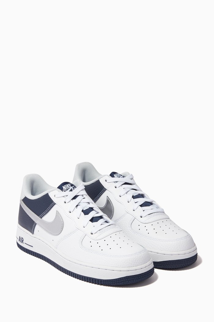 

Air Force 1 LV8 Sneakers in Leather, Silver