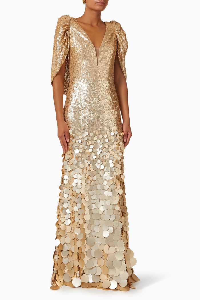 

Mae Gown in Sequin, Gold