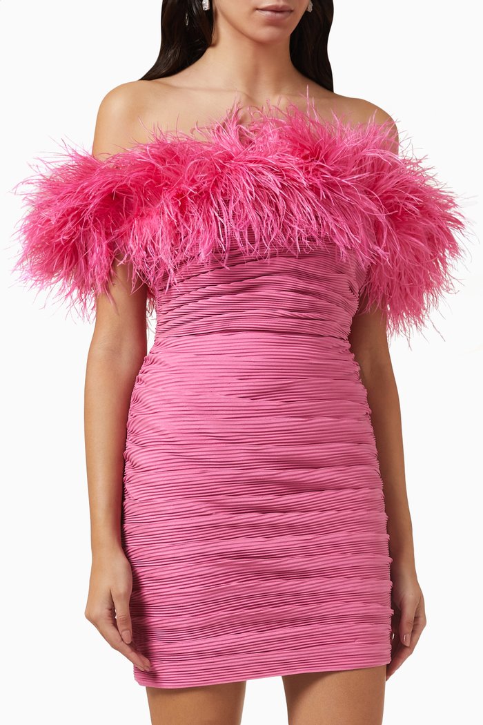 

Zion Mini Dress in Nylon, Pink