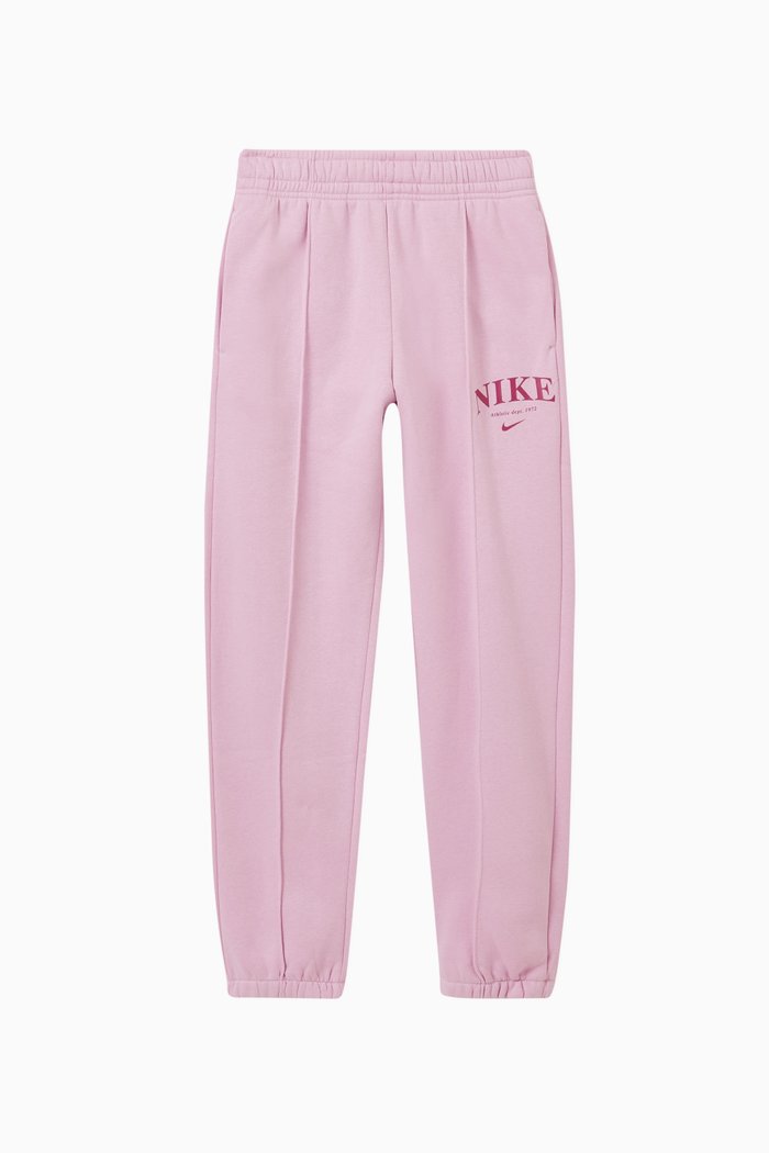 Logo Sweatpants in Cotton, Pink