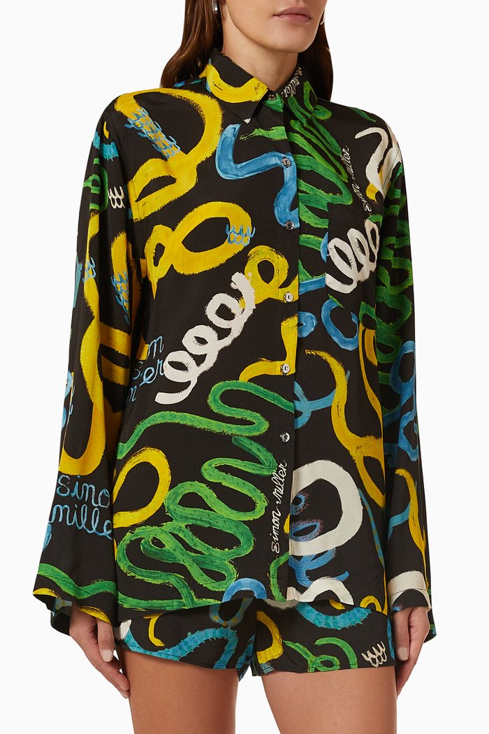 

Dodo Printed Shirt in Viscose-blend, Multicolour