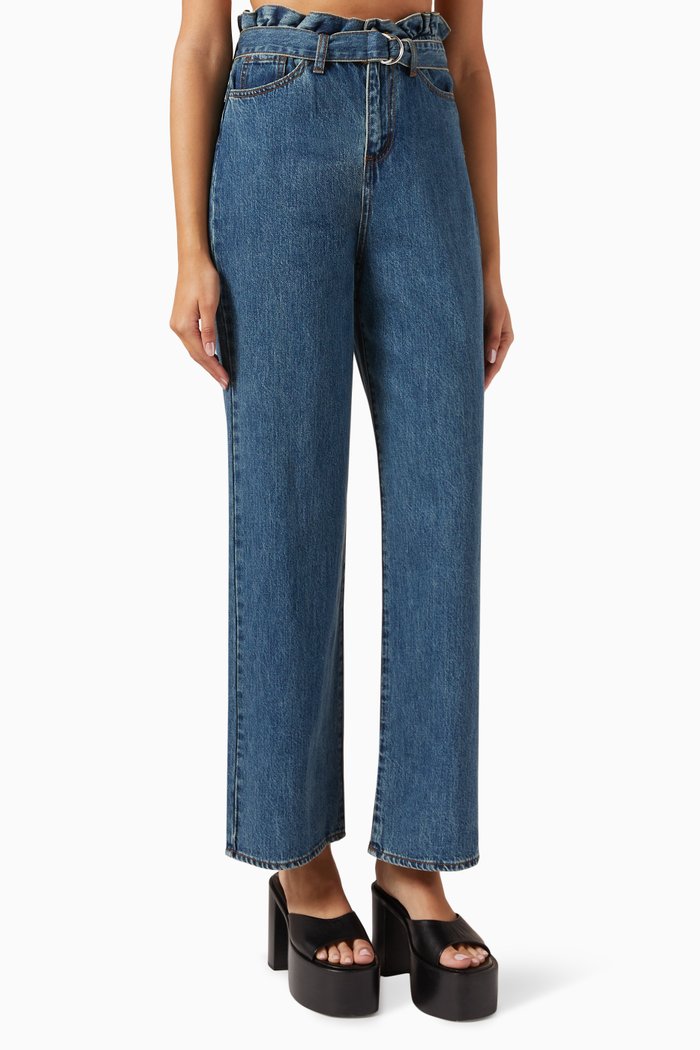 

Ringling Wide-leg Jeans in Cotton-denim, Blue