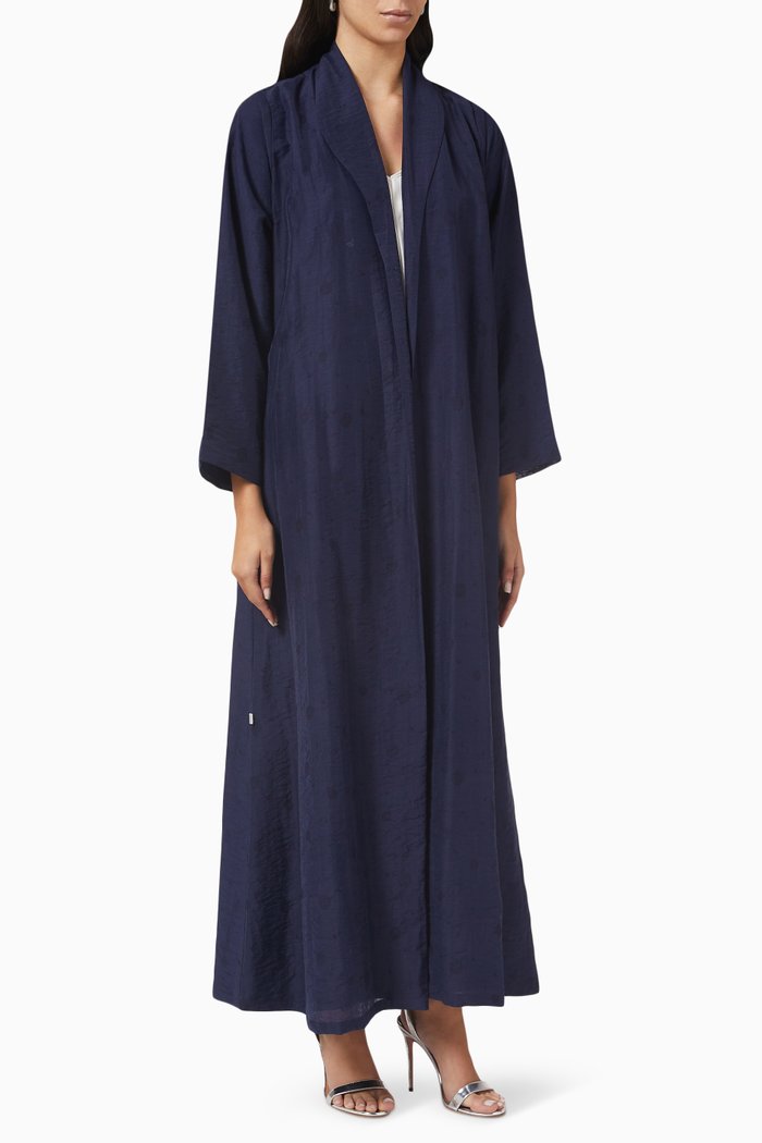 

Zainah Floral-patterned Abaya, Blue