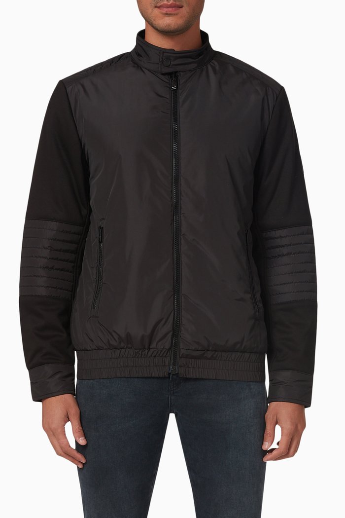 

Shepherd Reversible Jacket in Technical Fabric, Black