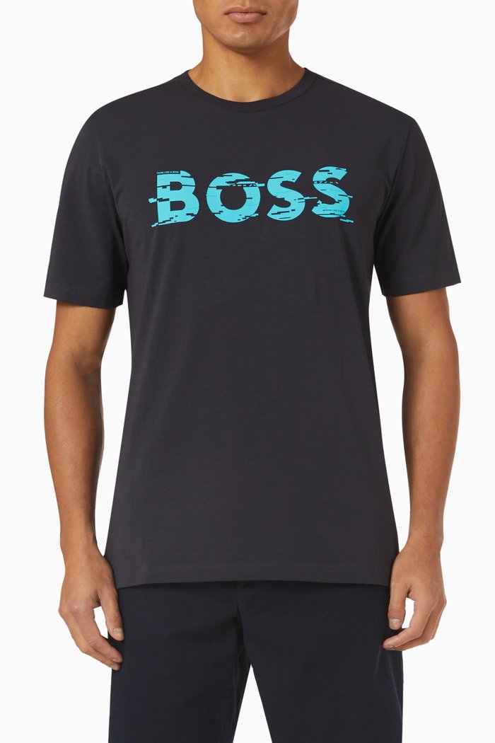 

Logo T-shirt in Cotton Jersey, Blue