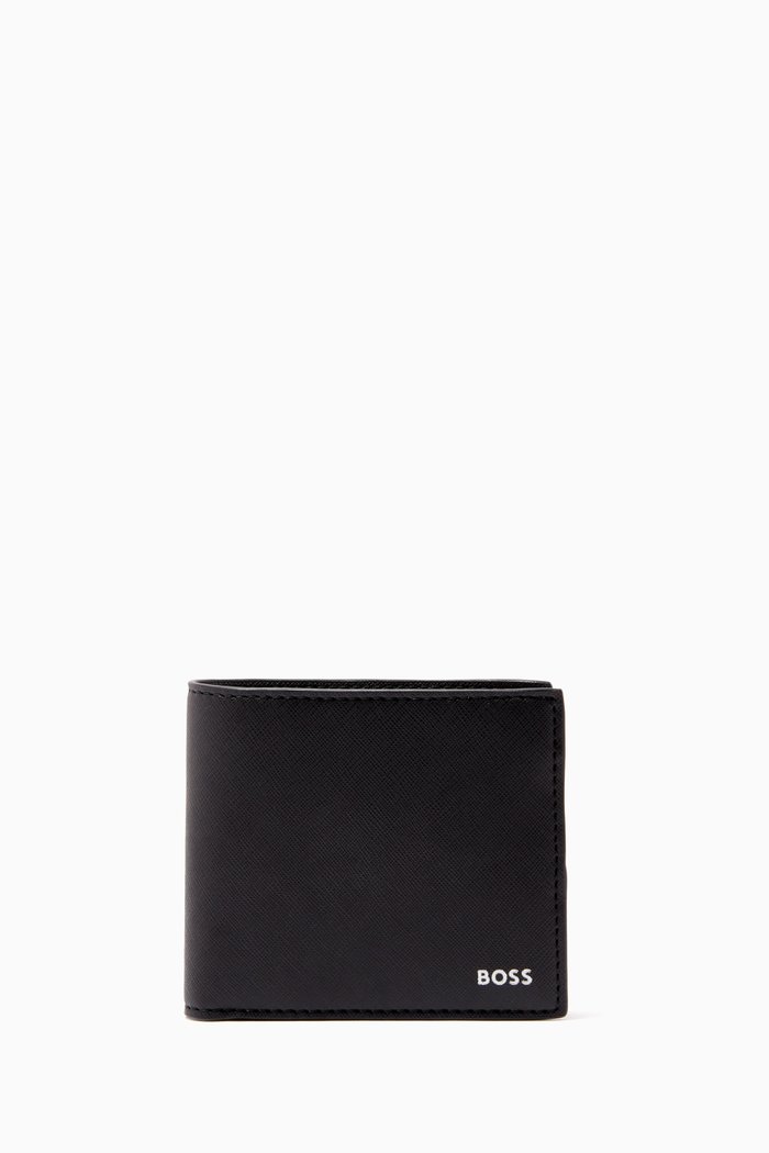 

Zair Wallet in Recycled Leather, Black