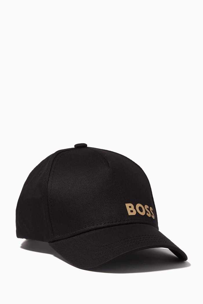 

Logo Holiday Cap in Gabardine, Black