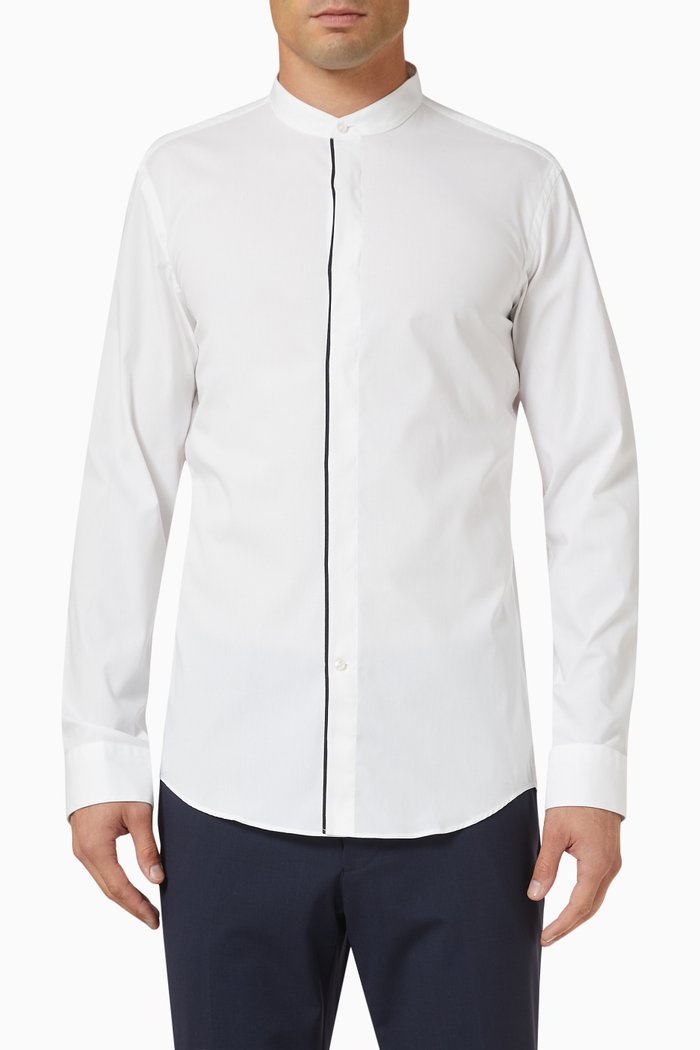 

Slim-Fit Shirt in Cotton, White