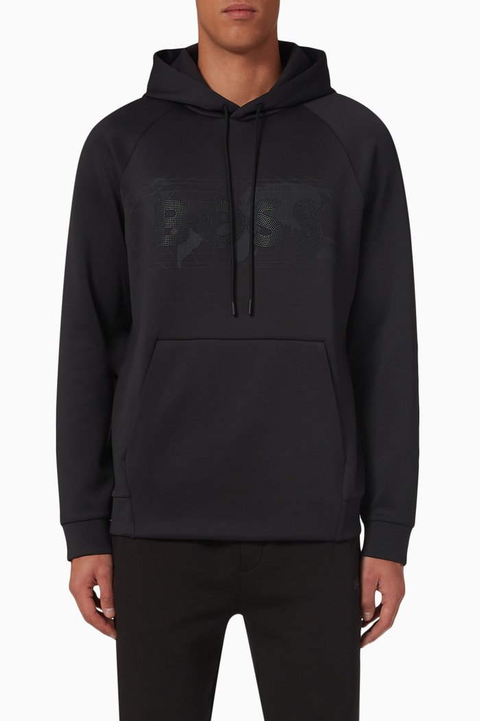 

Soody Diamond Embellished Sweatshirt in Cotton-blend, Black