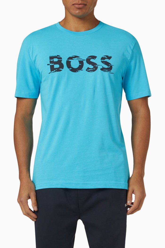

Logo T-shirt in Cotton Jersey, Blue
