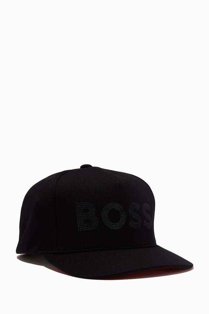 

Sparkle Logo Cap in Technical Fabric, Black