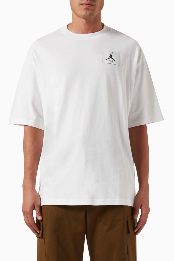

Flight Essentials Oversized T-shirt in Cotton-jersey, White