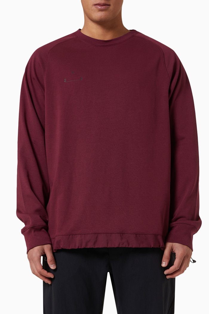 

Flight 23 Engineered Sweatshirt in Cotton, Red