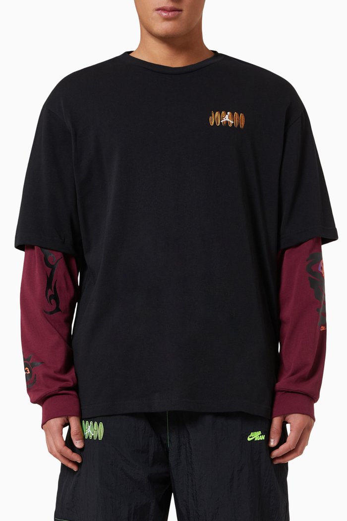 

Flight MVP Statement T-shirt in Cotton, Black