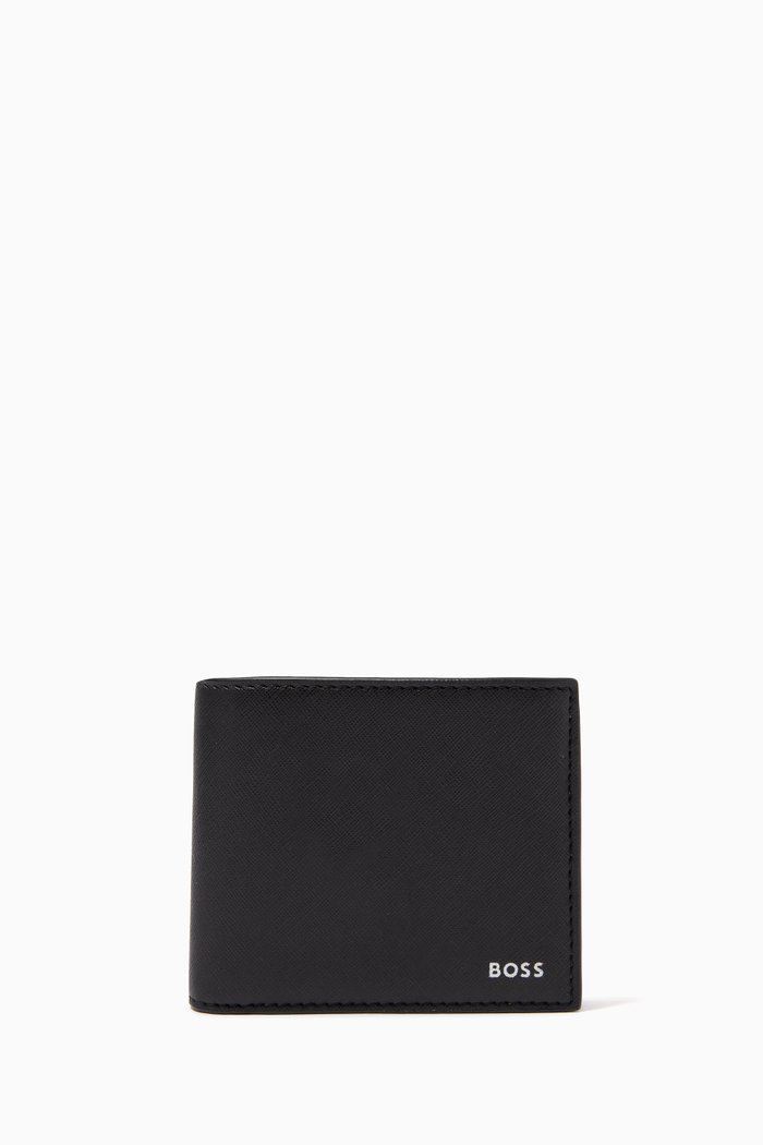 

Zair Wallet in Recycled Leather, Black