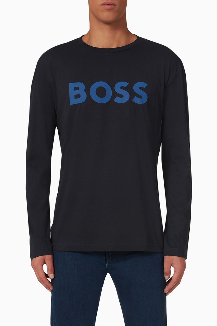 

Logo T-shirt in Cotton Jersey, Blue