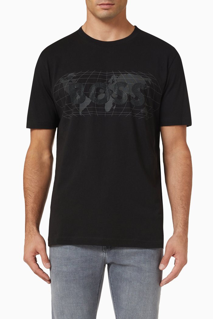 

Logo T-shirt in Cotton Jersey, Black