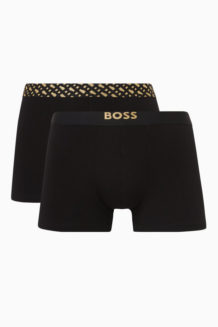 

Trunks in Cotton-jersey, Set of Two, Black