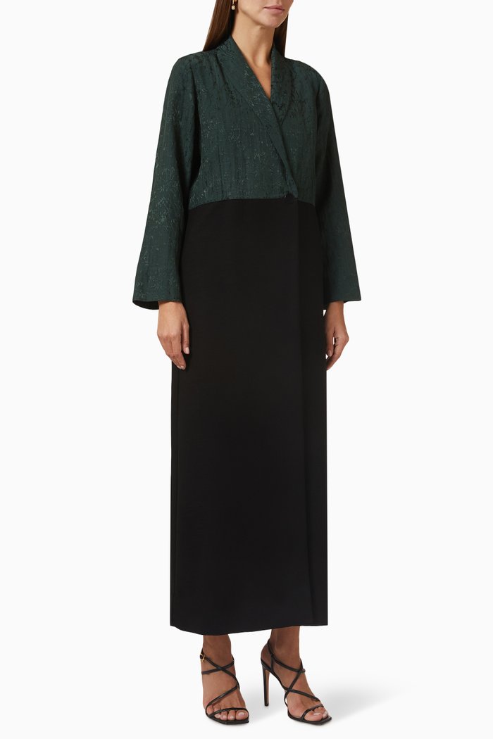 

Two-tone Abaya, Multicolour