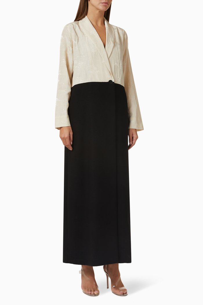 

Two-tone Abaya, Multicolour