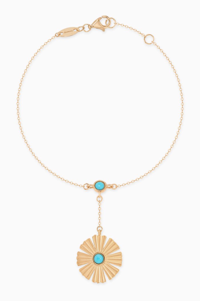 

Farfasha Sunkiss Turquoise Bracelet in 18kt Yellow Gold