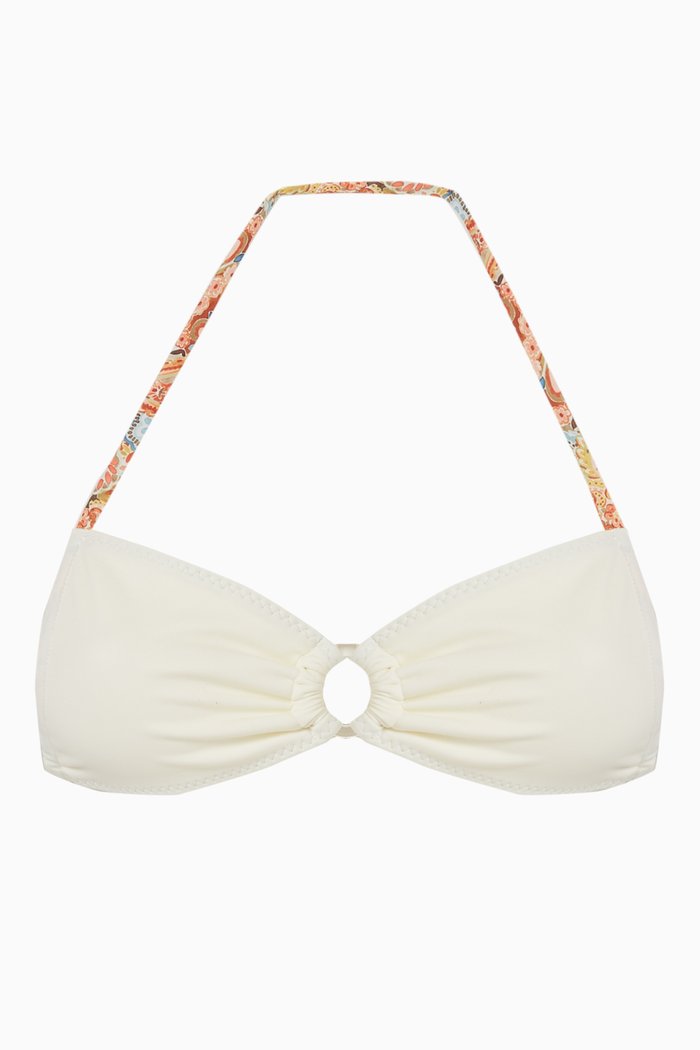Roberta Bikini Top in ECONYL®, Neutral