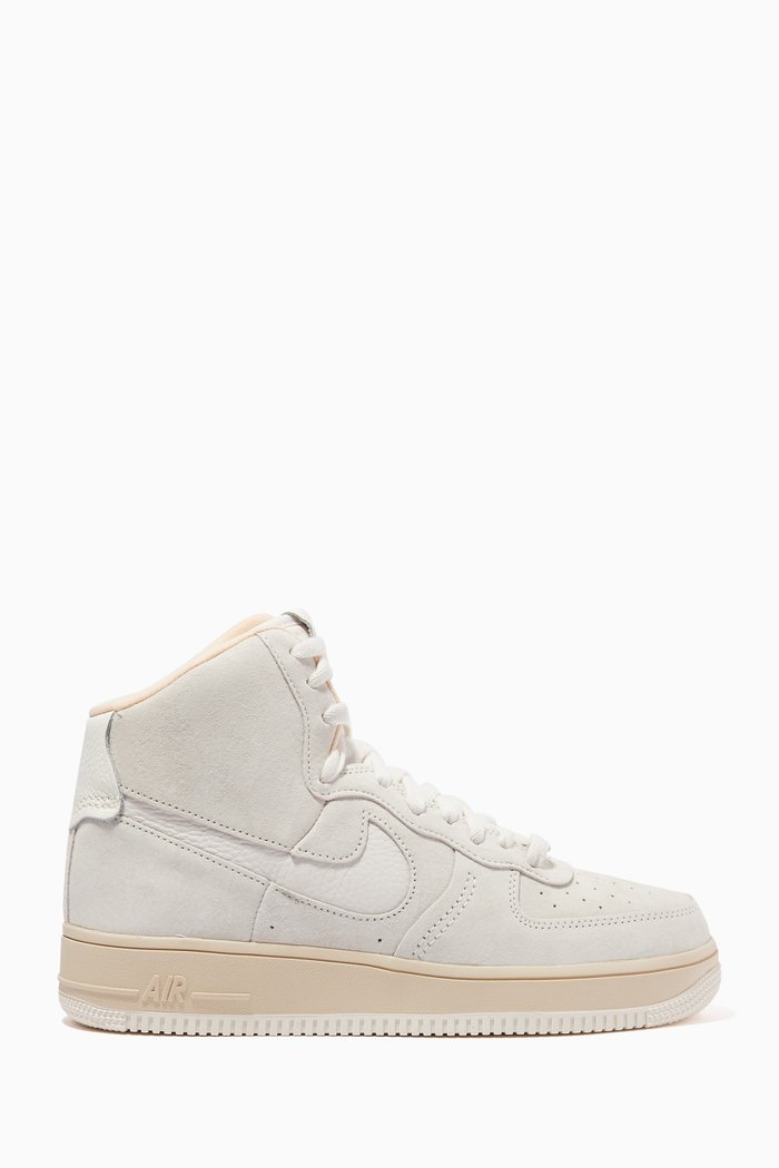 

Air Force 1 High-top Sculpt Sneakers in Leather, Neutral