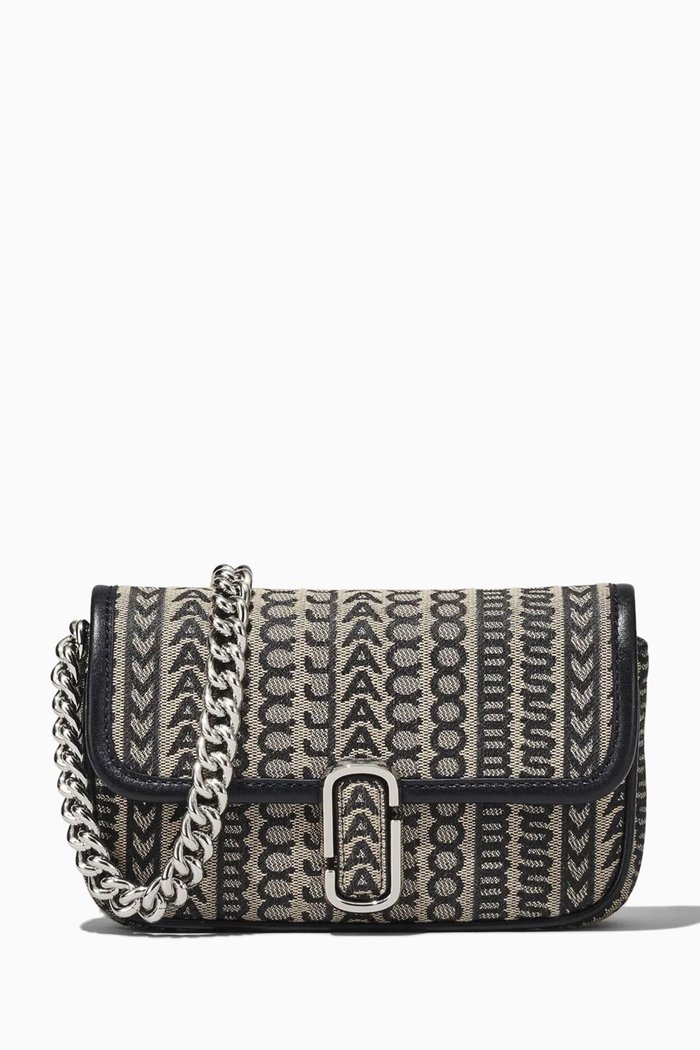 

Mini The Monogram Shoulder Bag in Cotton Canvas, Neutral