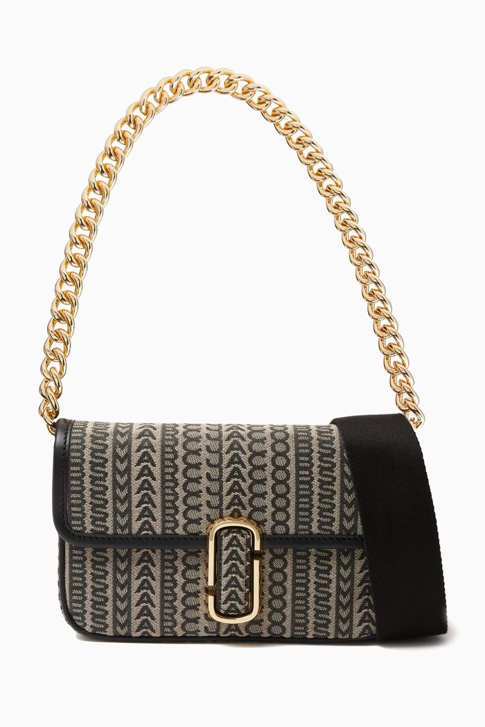The J Marc Shoulder Bag in Monogram Canvas, Neutral