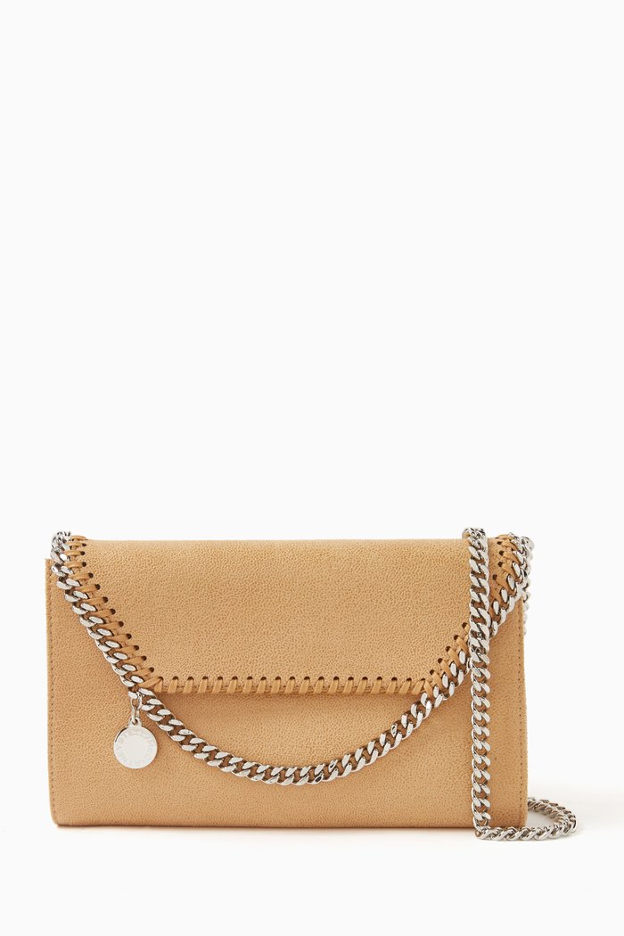 

Mini Falabella Crossbody Bag in Shaggy Deer, Neutral