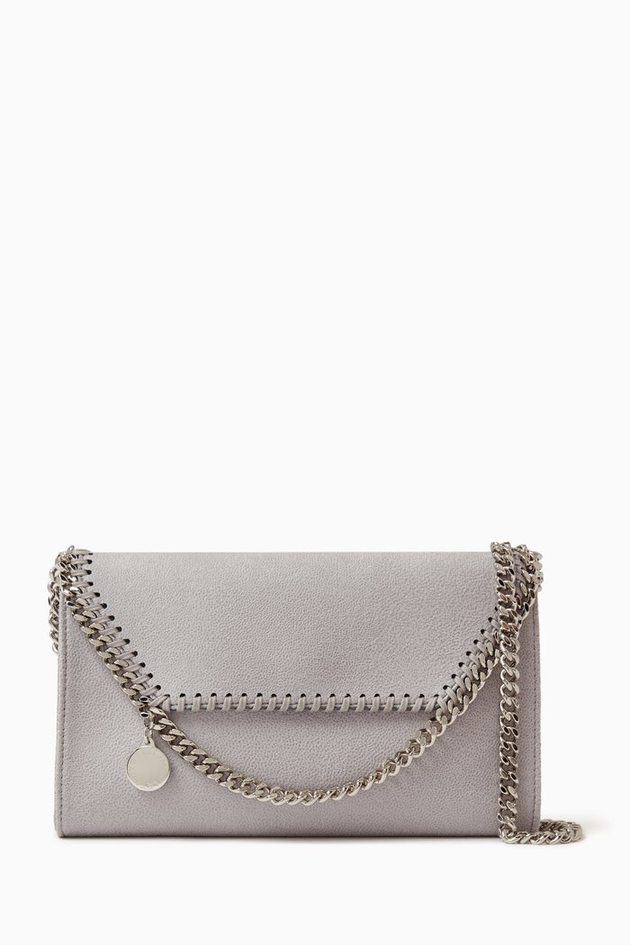 

Mini Falabella Crossbody Bag in Shaggy Deer, Grey