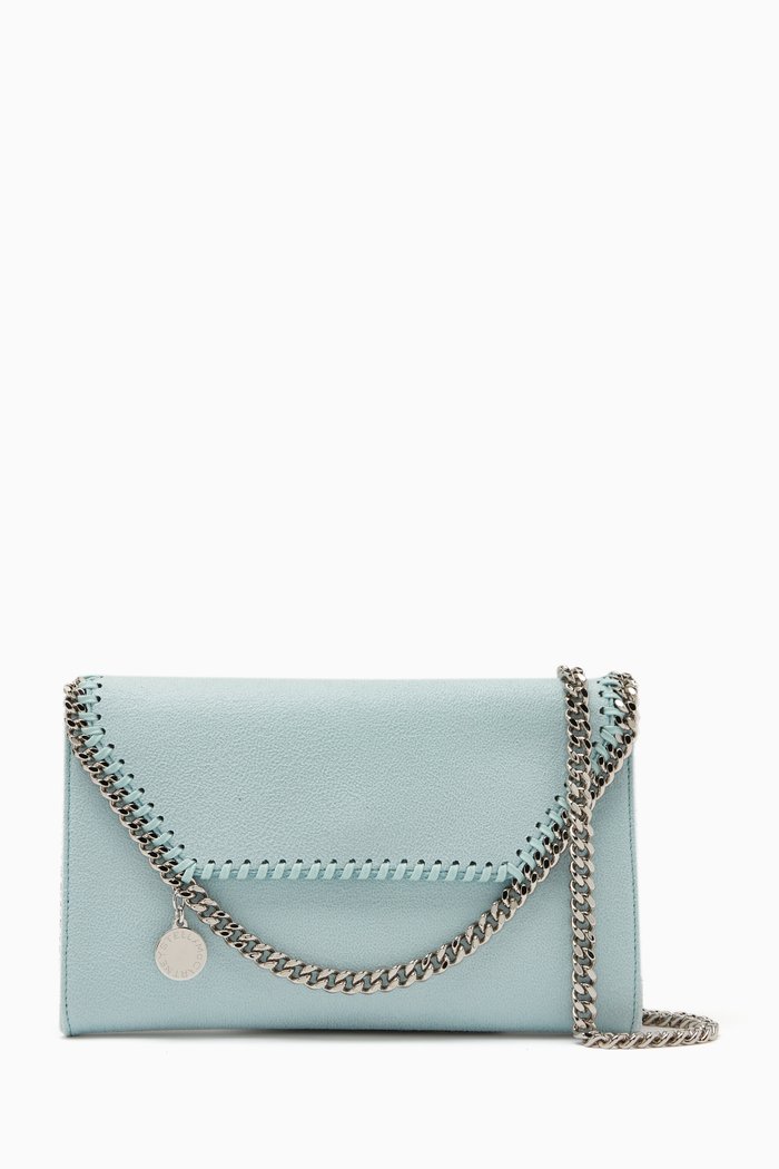 

Mini Falabella Crossbody Bag in Shaggy Deer, Blue