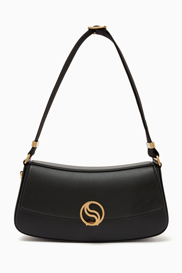 

S-Wave Shoulder Bag in Alter Nappa, Black