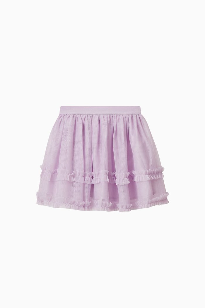 

Ruffle Tulle Skirt, Purple