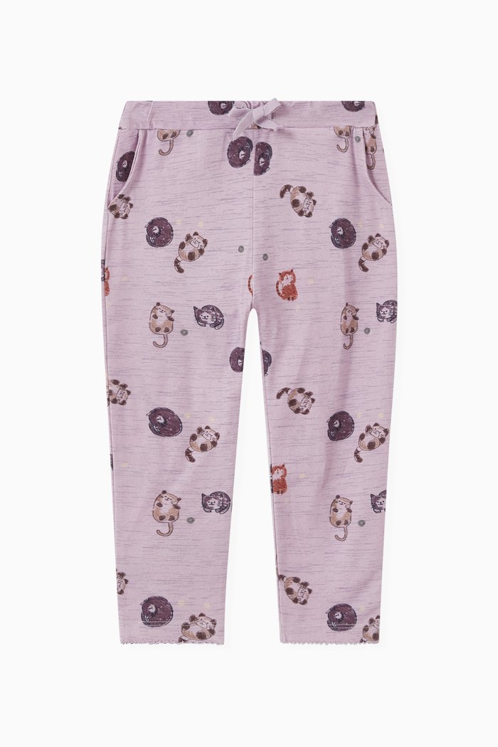 

Cat Pants in Organic Cotton, Purple