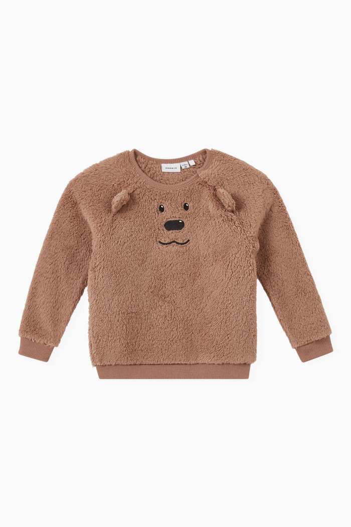 

Teddy Bear Sweatshirt in Polyester, Neutral