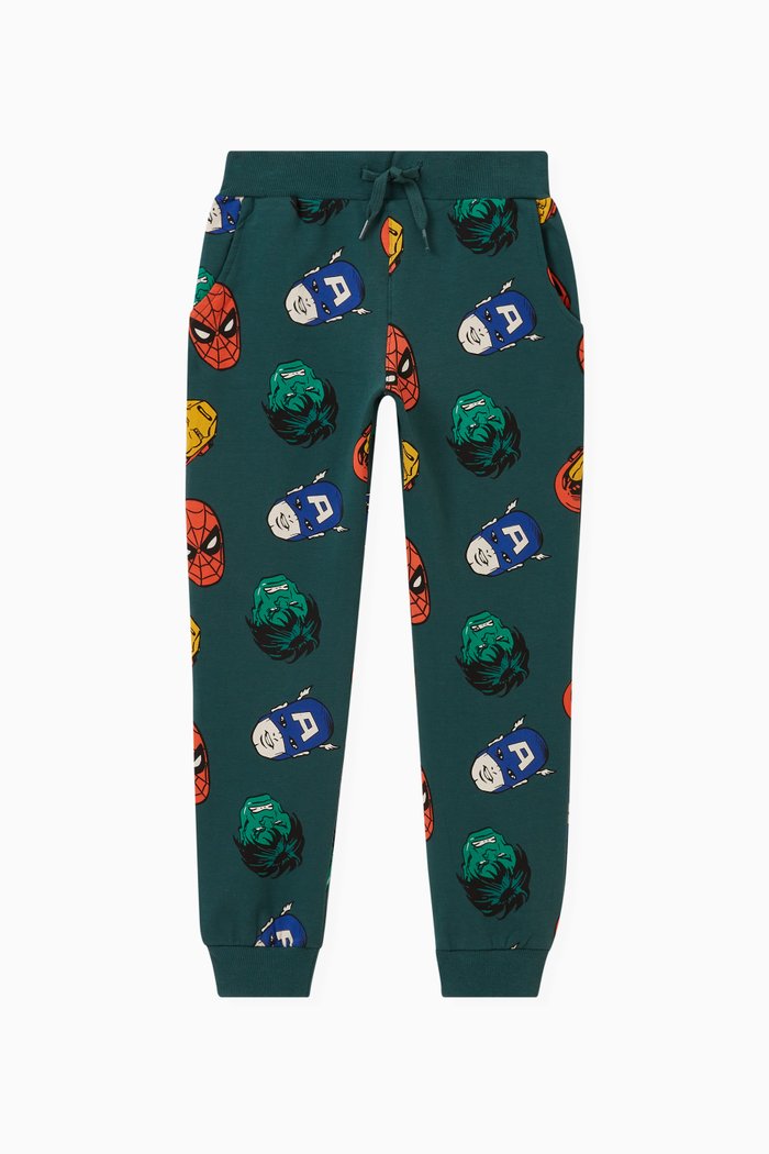 

Marvel Print Sweatpants, Green