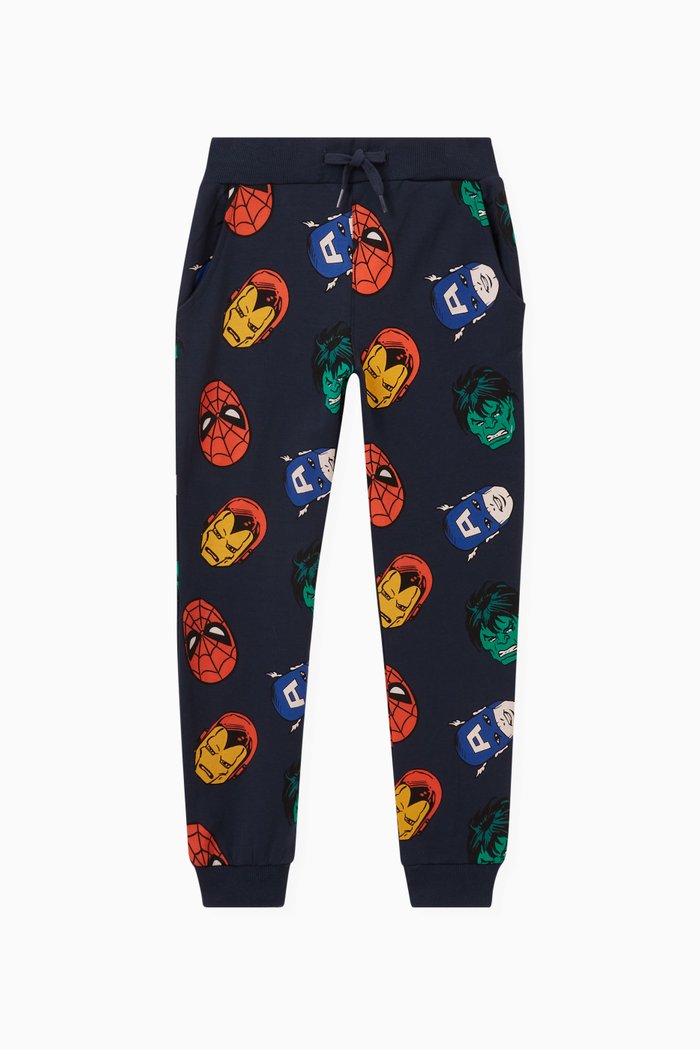 

Marvel Print Sweatpants, Blue