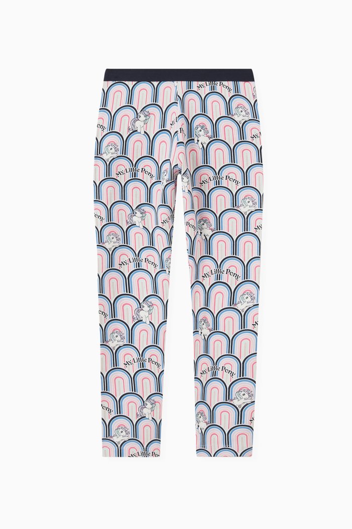 

Pony Leggings in Cotton, Blue