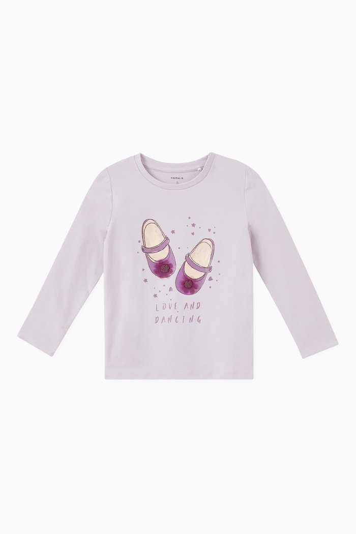 

Ballerina T-shirt in Cotton, Purple