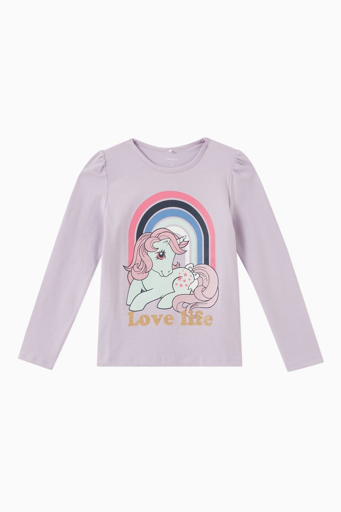 

Pony T-shirt in Cotton, Purple