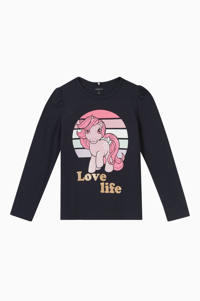 

Pony T-shirt in Cotton, Blue
