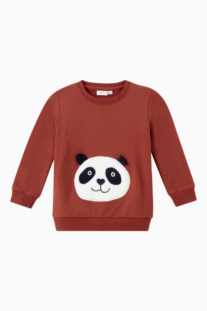 

Long-sleeved Sweatshirt in Organic cotton, Brown