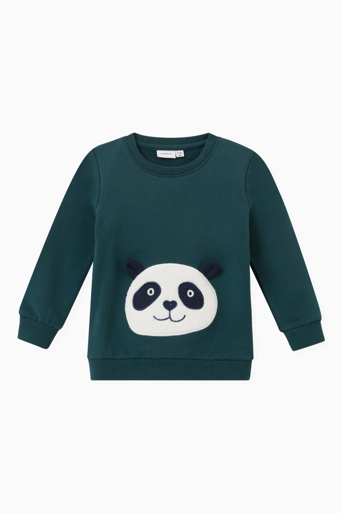

Long-sleeved Sweatshirt in Organic cotton, Green