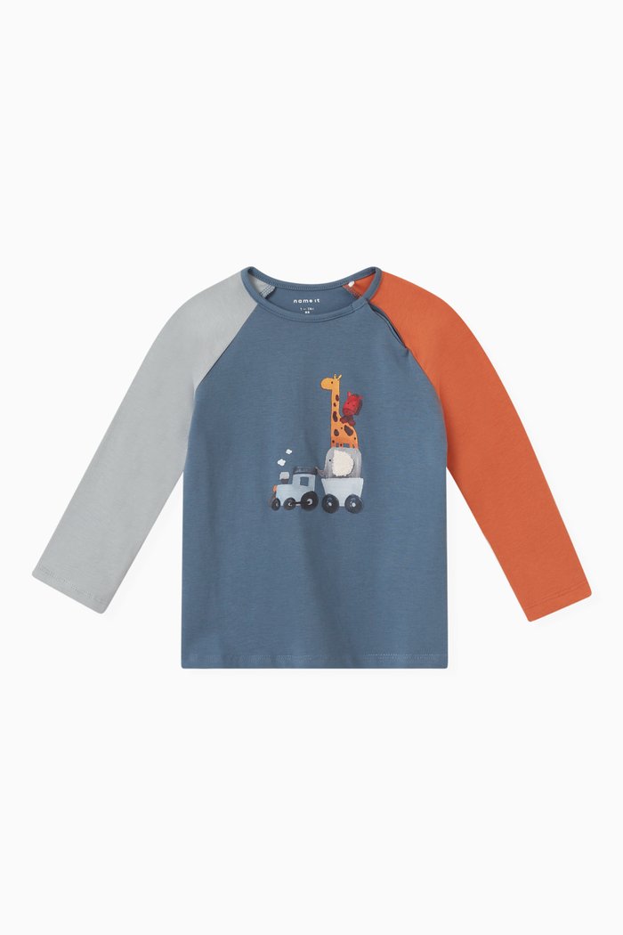 

Animal T-shirt in Cotton, Blue