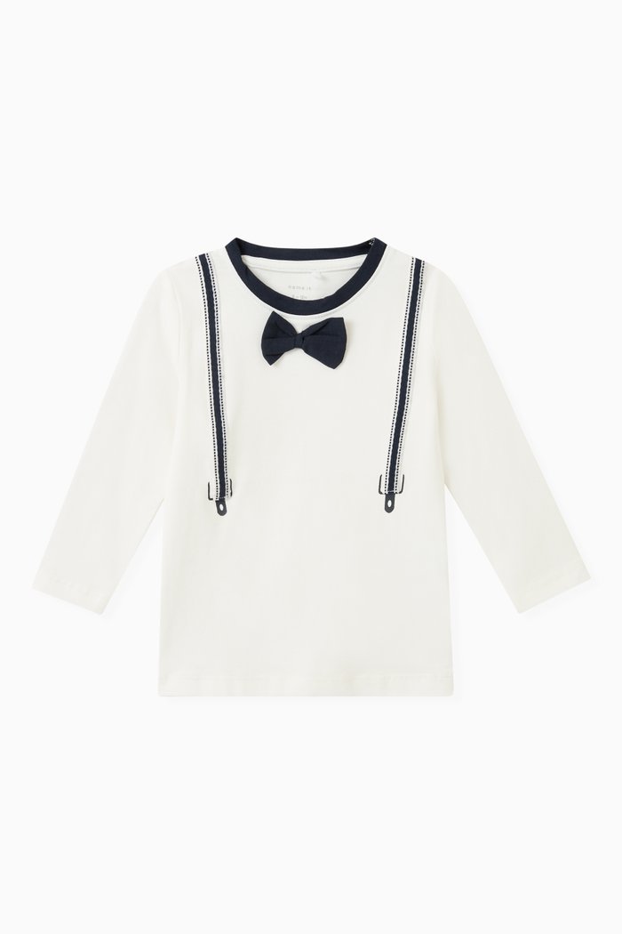 

Bow T-shirt in Cotton, White