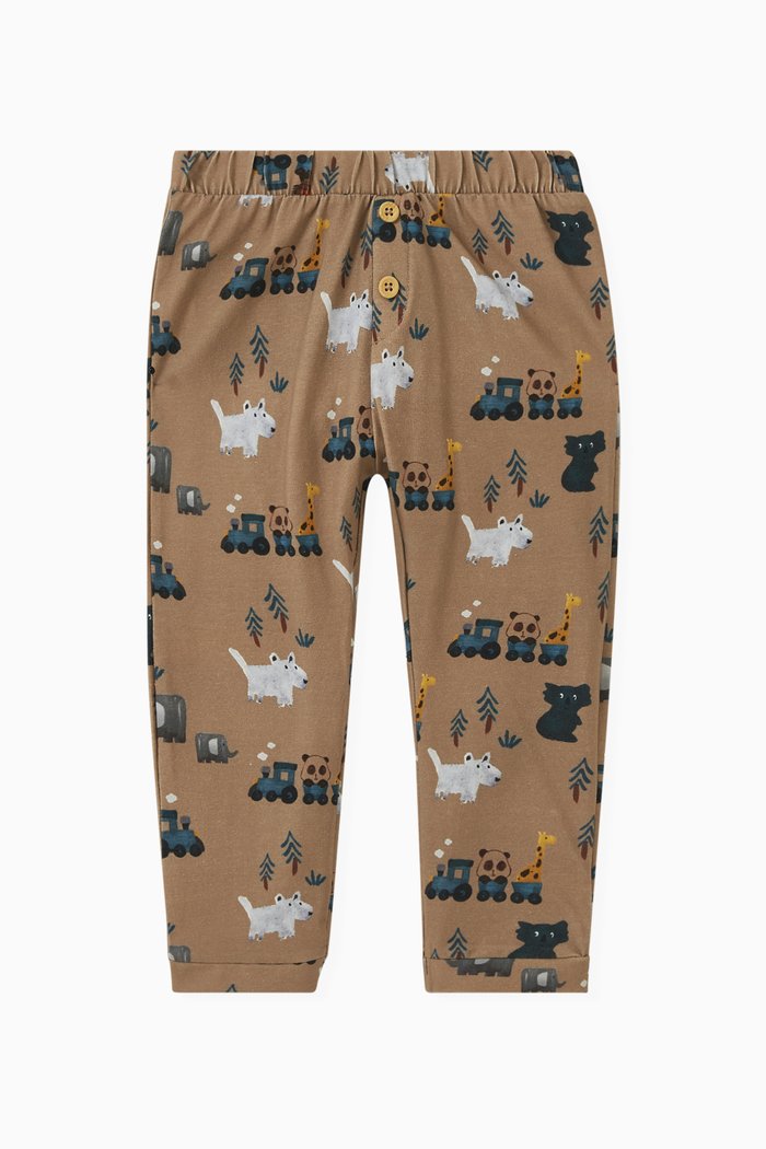 

Animal Trousers in Cotton, Neutral