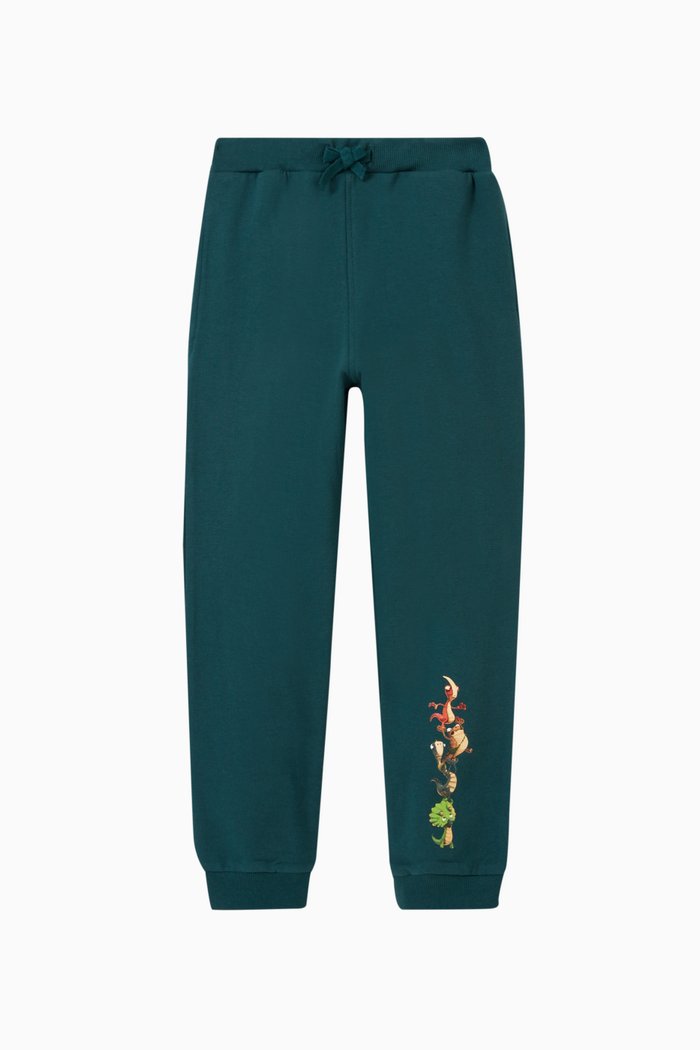 

Dinosaurs Sweatpants in Cotton, Green