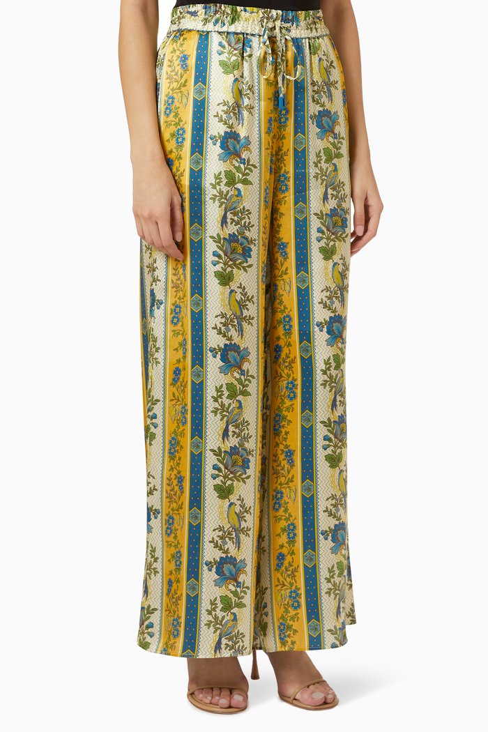 

Quinn Pants in Silk Satin, Multicolour