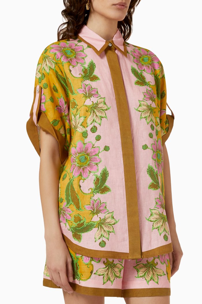 

Winnie Shirt in Linen, Multicolour